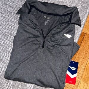 NWT Gray Athletic Quarter Zip